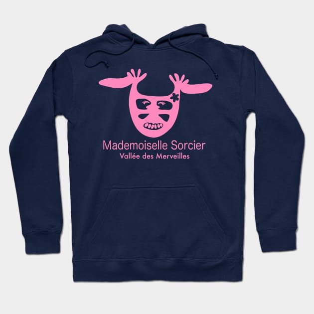 Mademoiselle Sorcier - Vallée des Merveilles - rose Hoodie by Babush-kat